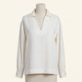 Faherty White Linen Popover Shirt - Size S (NWT)