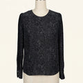 Rails Black Speckle Print Blouse - Size S
