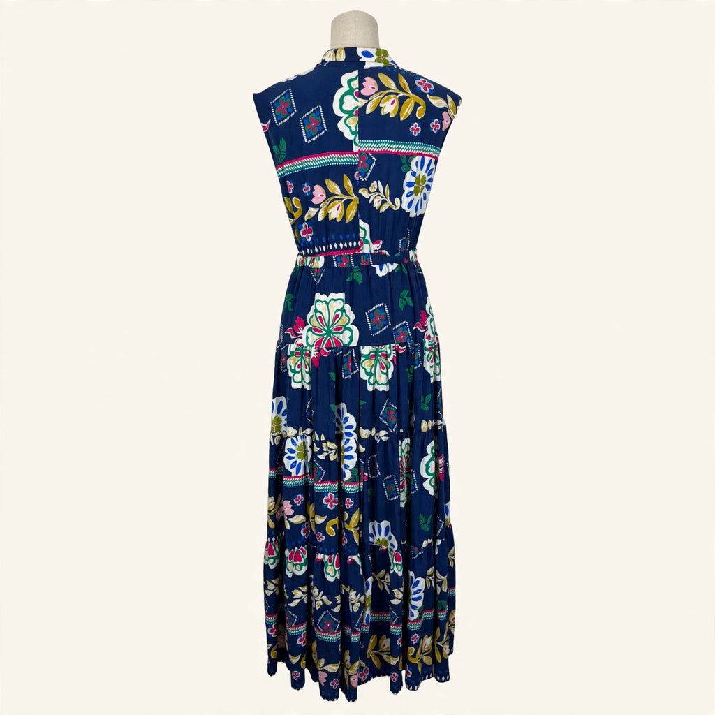Pinch Navy Floral Maxi Dress - Size S