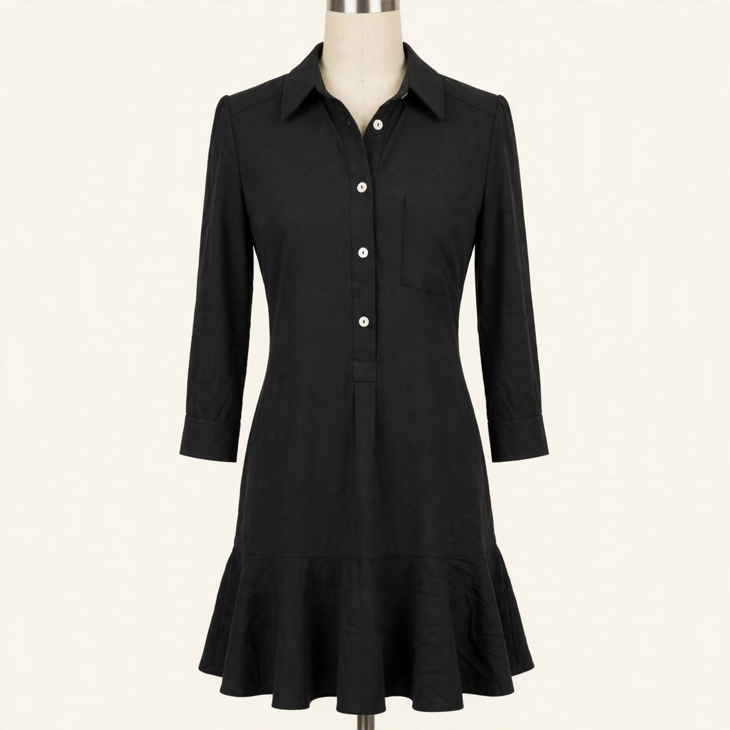 Tuckernuck Black Shirtdress - Size M