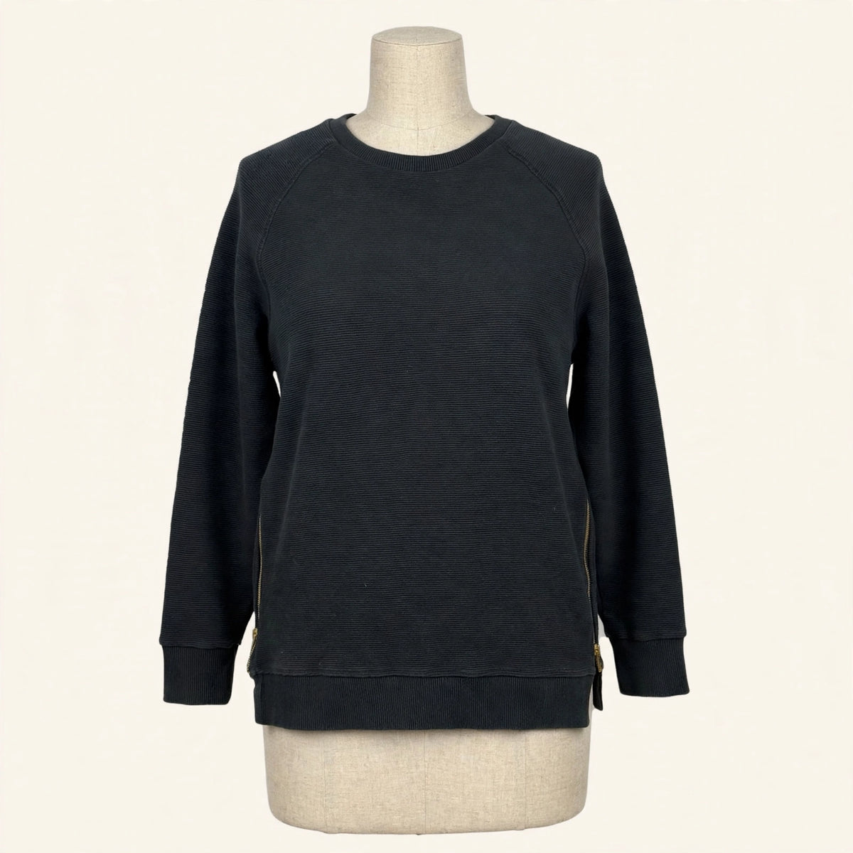 Varley Charcoal Side-Zip Sweatshirt - Size L