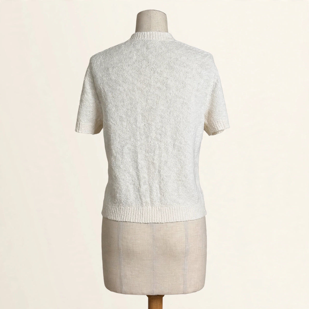 J.Crew White Bouclé Cardigan - Size XS