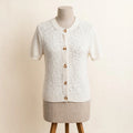 J.Crew White Bouclé Cardigan - Size XS
