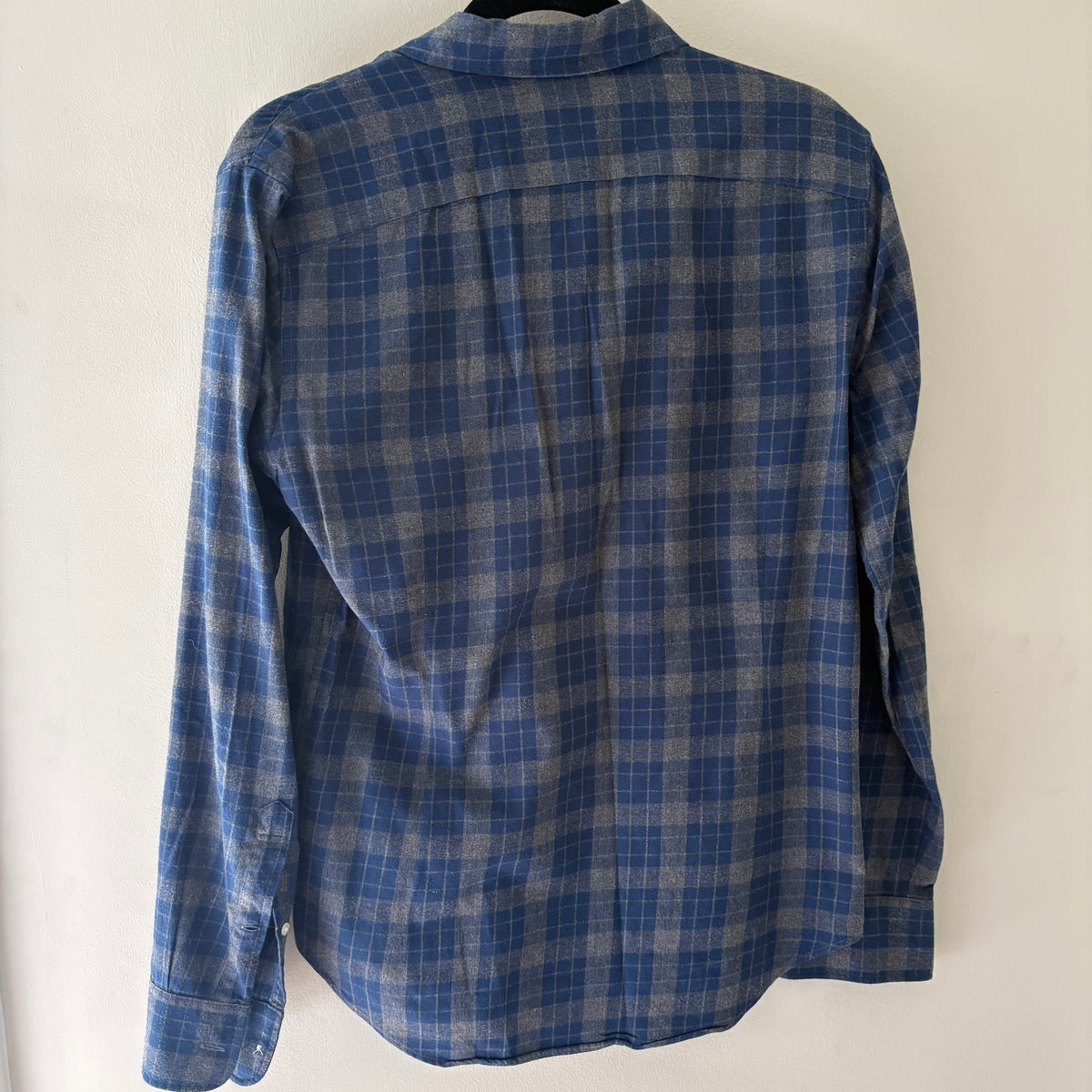 Bonobos Blue & Gray Plaid Flannel Slim Fit Shirt