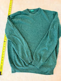 United Colors of Benetton Green Merino Wool Crewneck Sweater