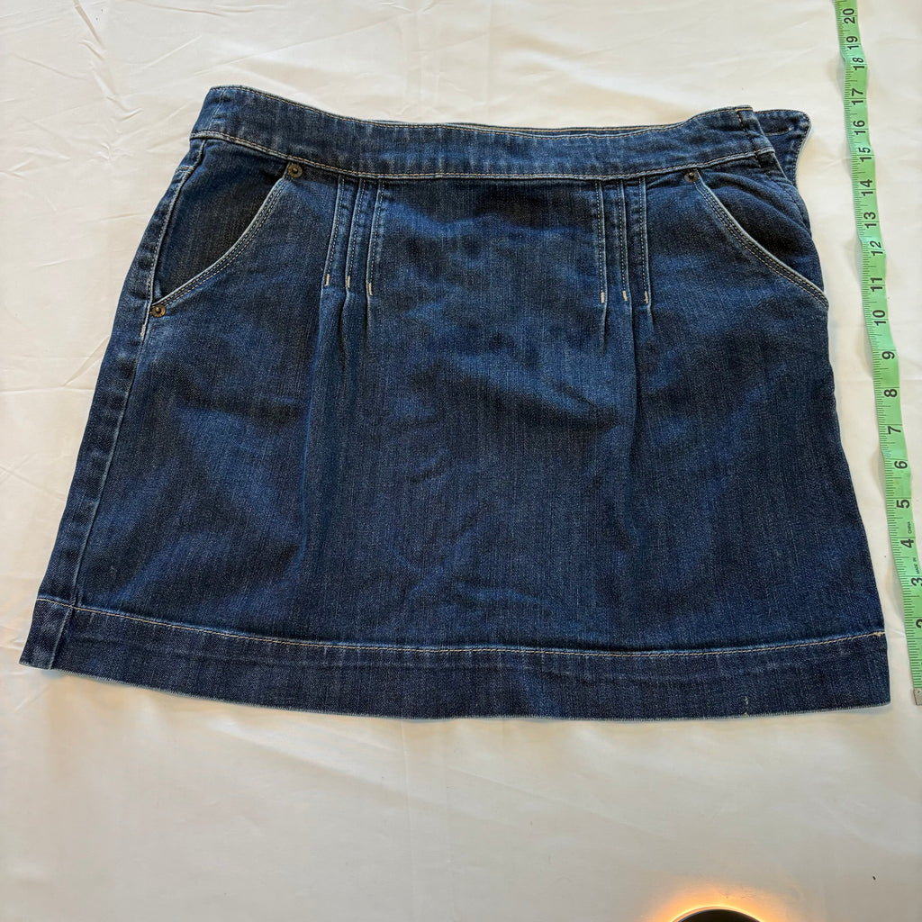 Elle Dark Wash Denim Mini Skirt