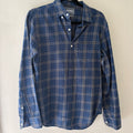 Bonobos Blue & Gray Plaid Flannel Slim Fit Shirt