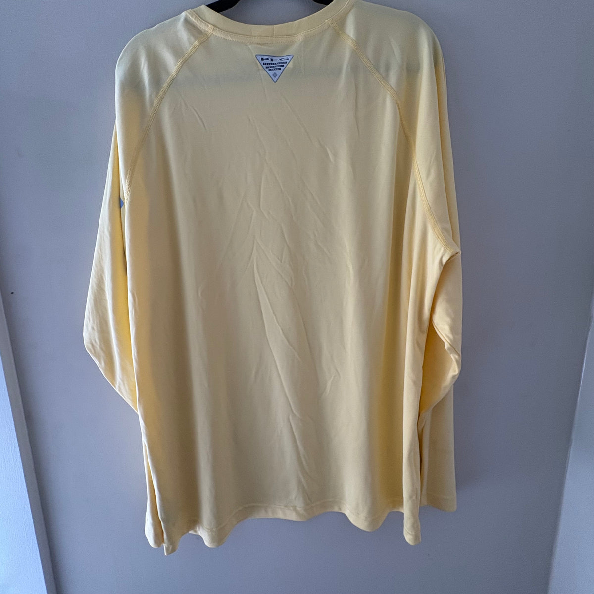 Columbia PFG Yellow Long Sleeve Performance Shirt - Men's XL