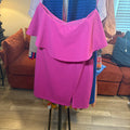 bebe Magenta Ruffle Bodycon Mini Dress - Size XS