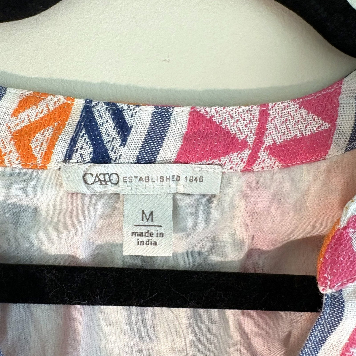 Cato Geometric Print Tiered Dress - photo 3