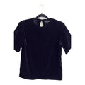 Cynthia Rowley Black Velvet Short-Sleeve Top - photo 1