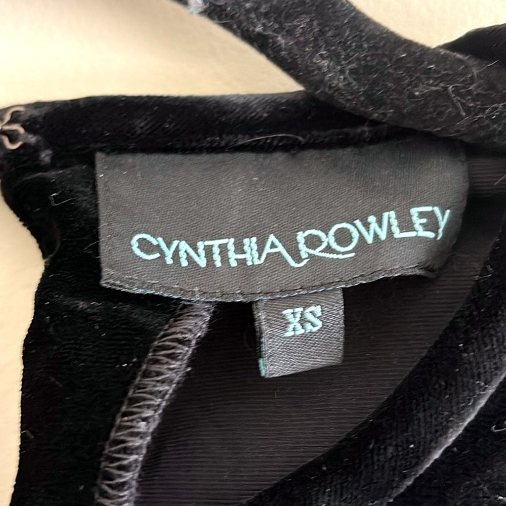 Cynthia Rowley Black Velvet Short-Sleeve Top - photo 2