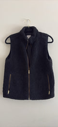 J.Crew Navy Sherpa Zip Vest - photo 1