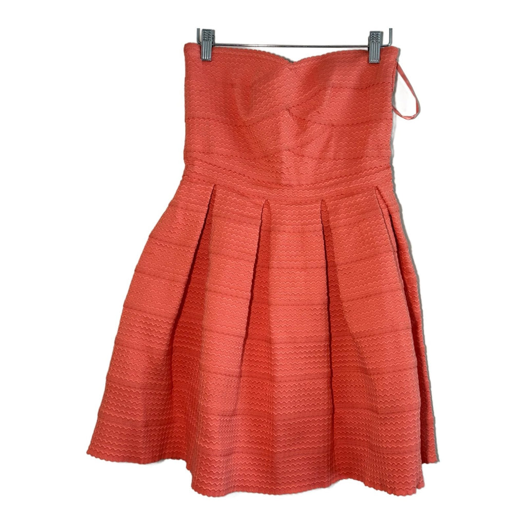 Jun & Ivy Coral Strapless Dress - photo 1