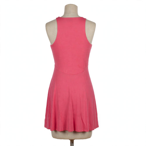 On a dress form