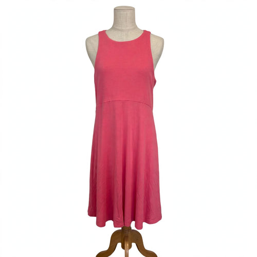 On a dress form