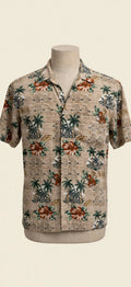 Vintage Campia Moda Tropical Palm Button-Up Shirt - Men's M