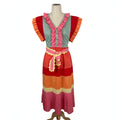 On a dress form