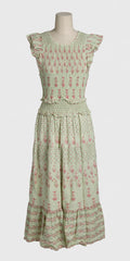 On a dress form