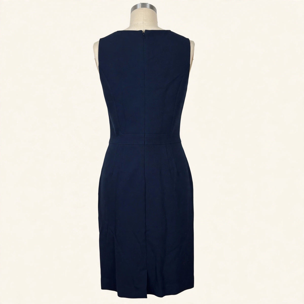 Etcetera Navy Sleeveless Sheath Dress - Size 10