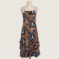 On a dress form