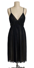 Michael Michael Kors Black Beaded Mesh Dress - Size 6