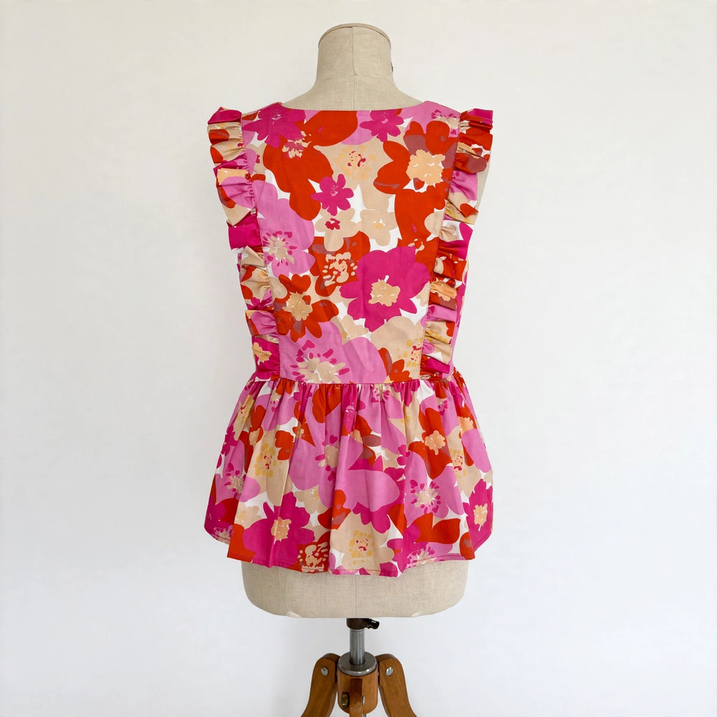 On a dress form