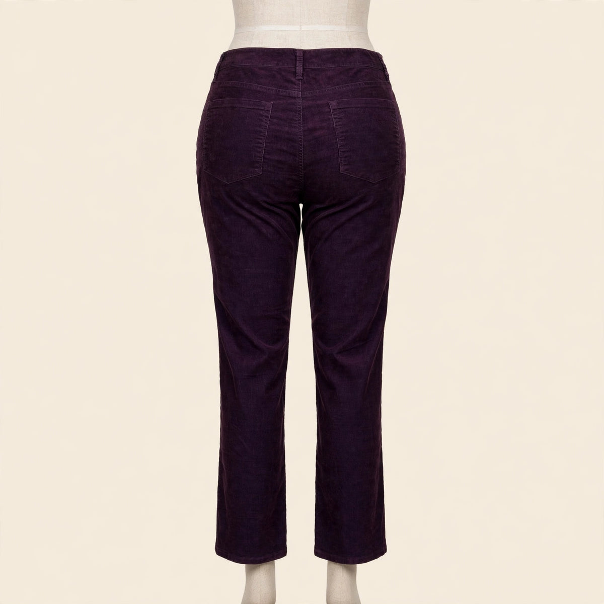 LOFT Modern Straight Corduroy Pants Plum Size 14
