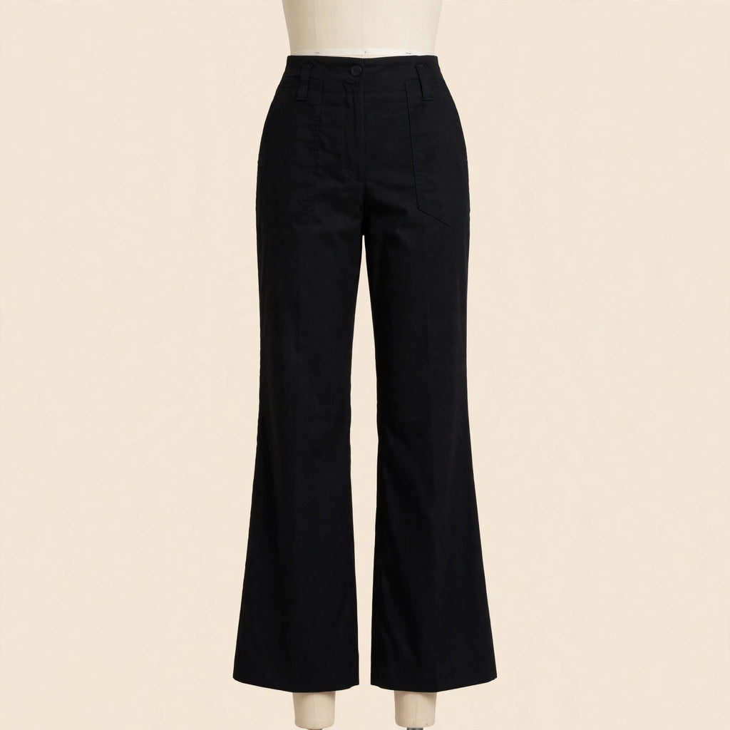 Maeve by Anthropologie The Naomi Wide Leg Pants Black 6T
