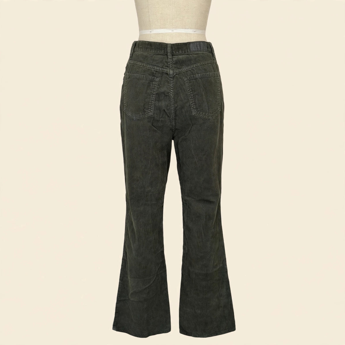 PacSun Olive Corduroy High Rise Bootcut Pants - Size 28