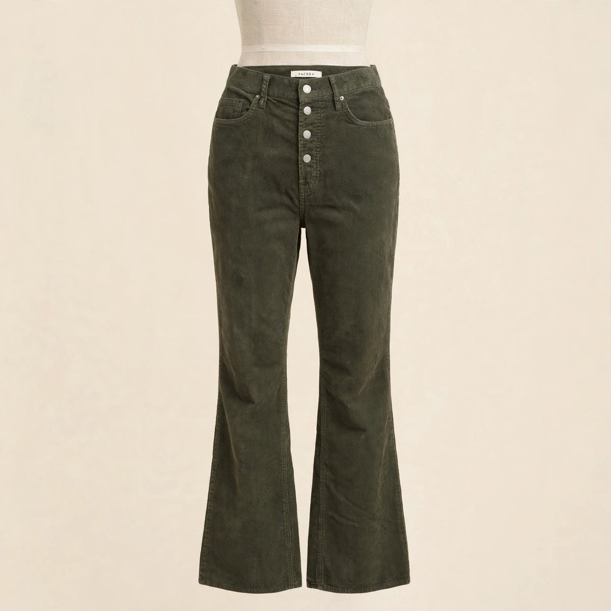 PacSun Olive Corduroy High Rise Bootcut Pants - Size 28