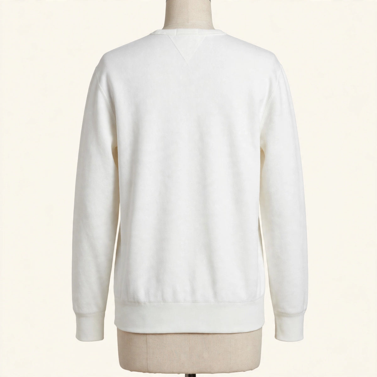 Polo Ralph Lauren White Fleece Crewneck Sweatshirt - Size M