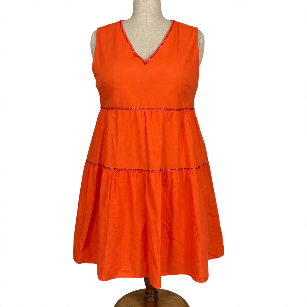 On a dress form