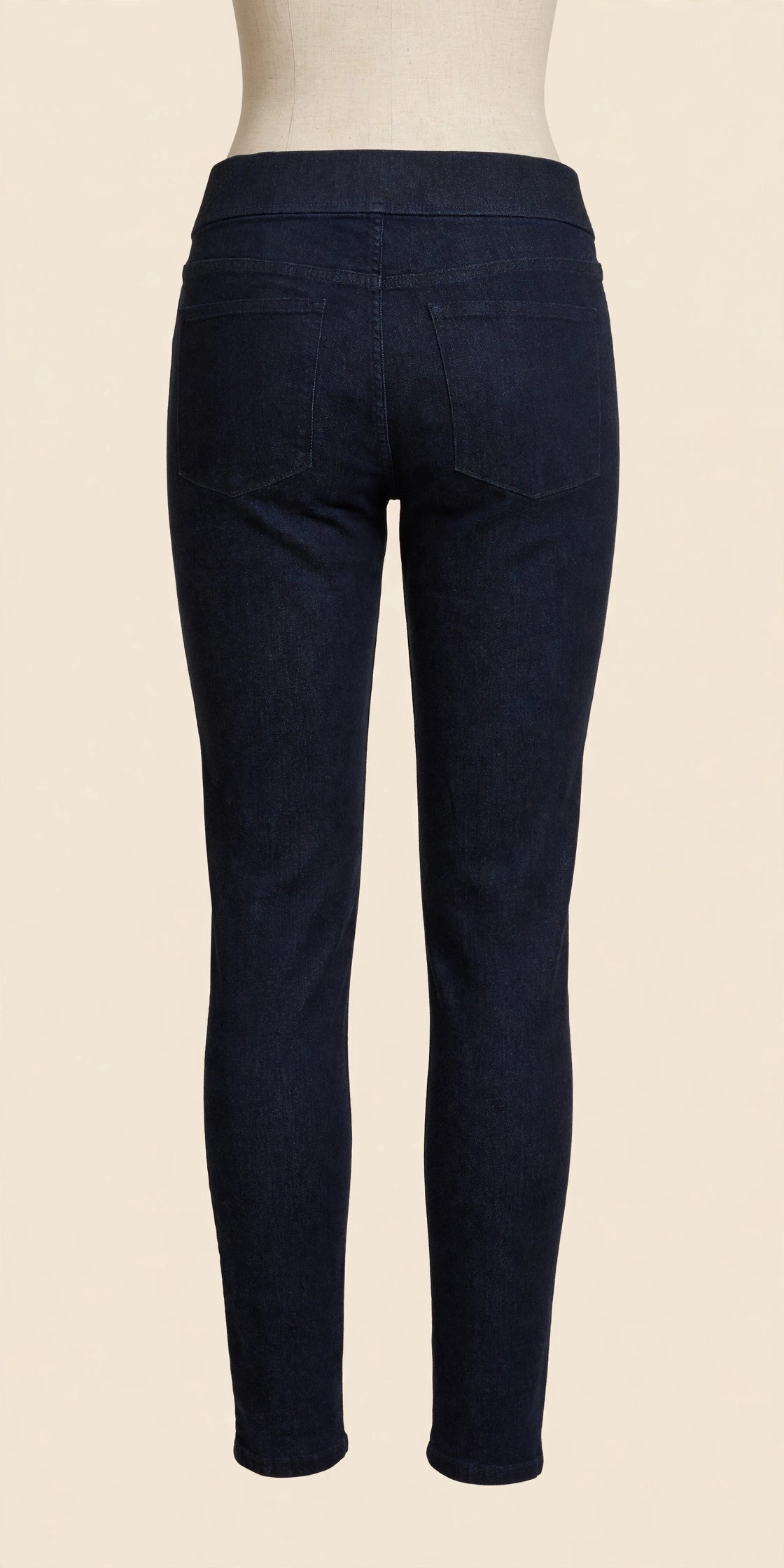 Lauren Ralph Lauren Dark Wash Pull-On Skinny Jeans, Size 16