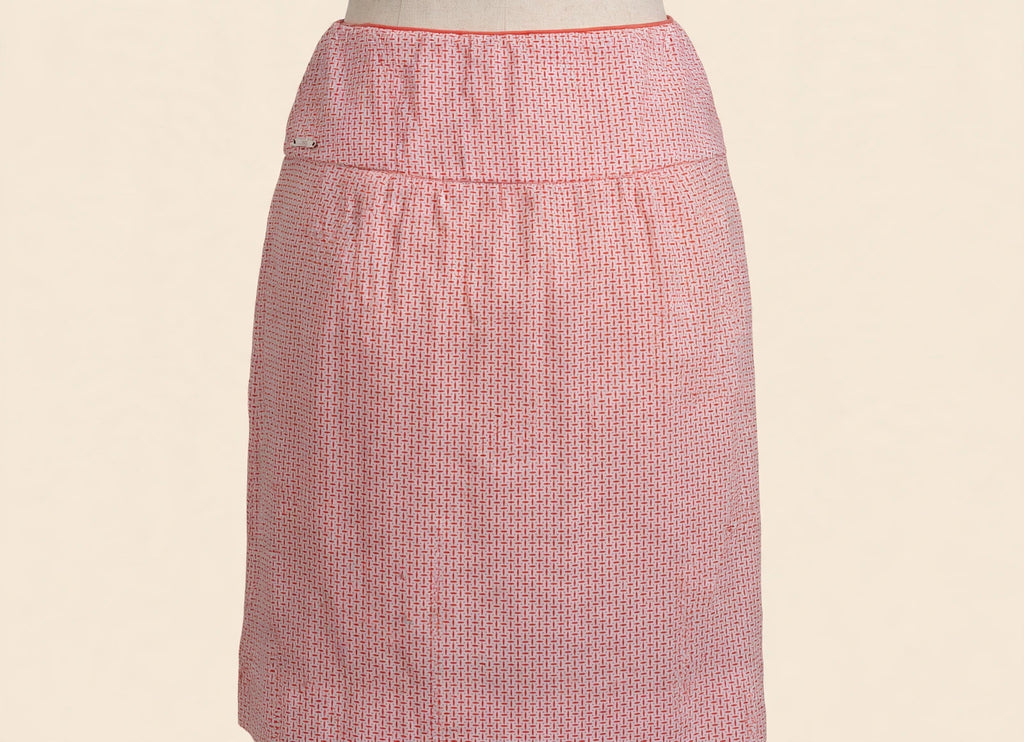 S.C. & Co. Coral & White Print Pull-On Skort - Size S