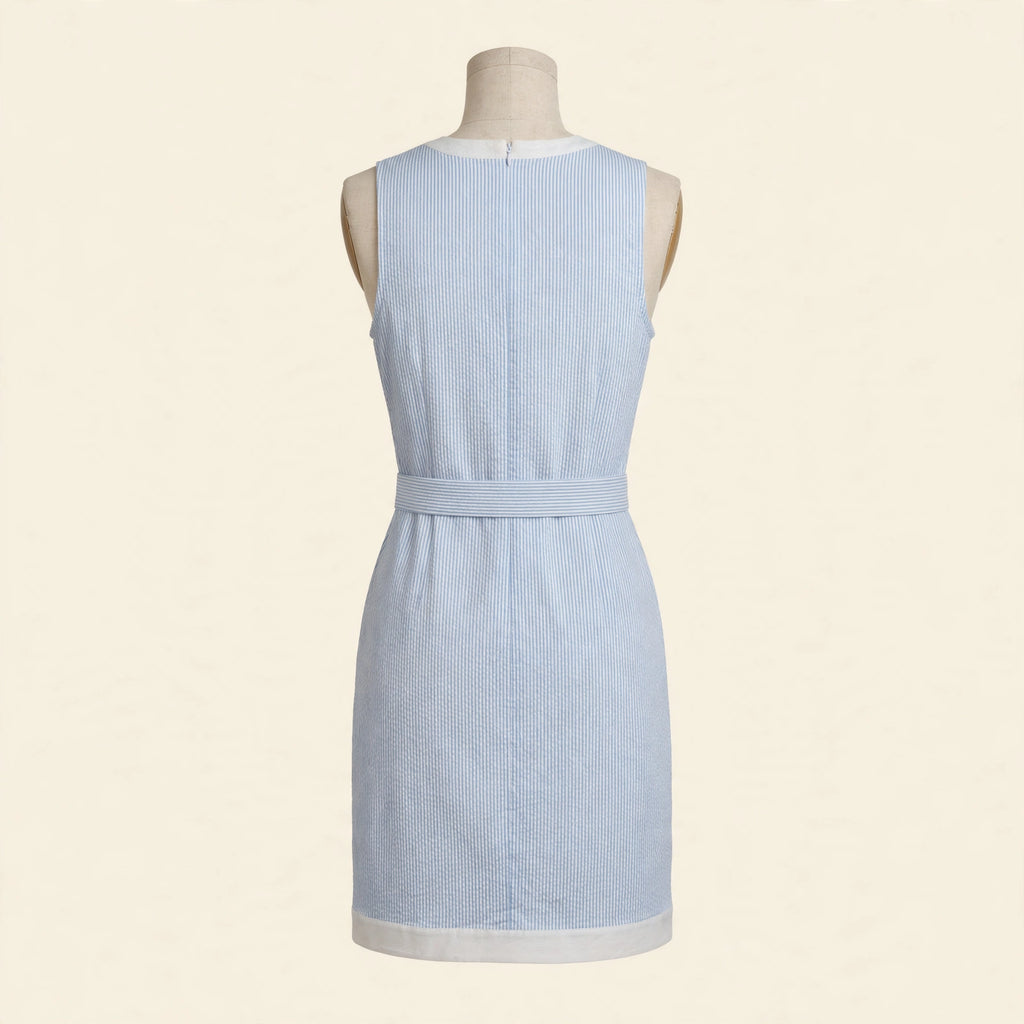 Southern Tide Blue Seersucker Dress - Size 0