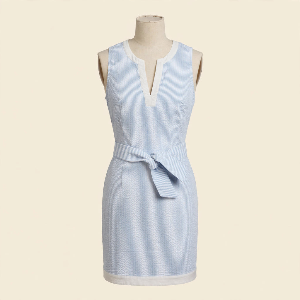 Southern Tide Blue Seersucker Dress - Size 0
