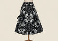 On a dress form
