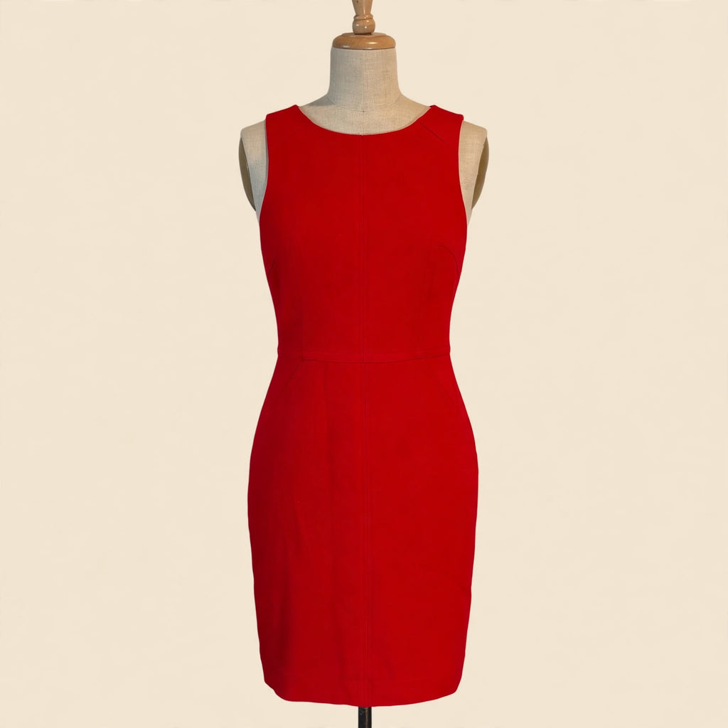 Trina Turk Red Sleeveless Sheath Dress - Size 10