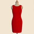 Trina Turk Red Sleeveless Sheath Dress - Size 10
