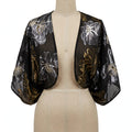 Trina Turk Metallic Floral Shrug - Size XS/S