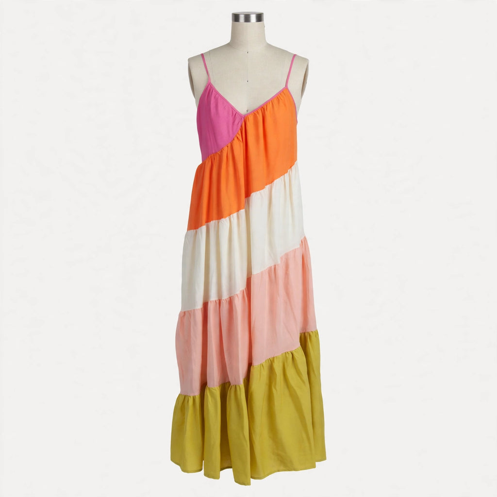 On a dress form