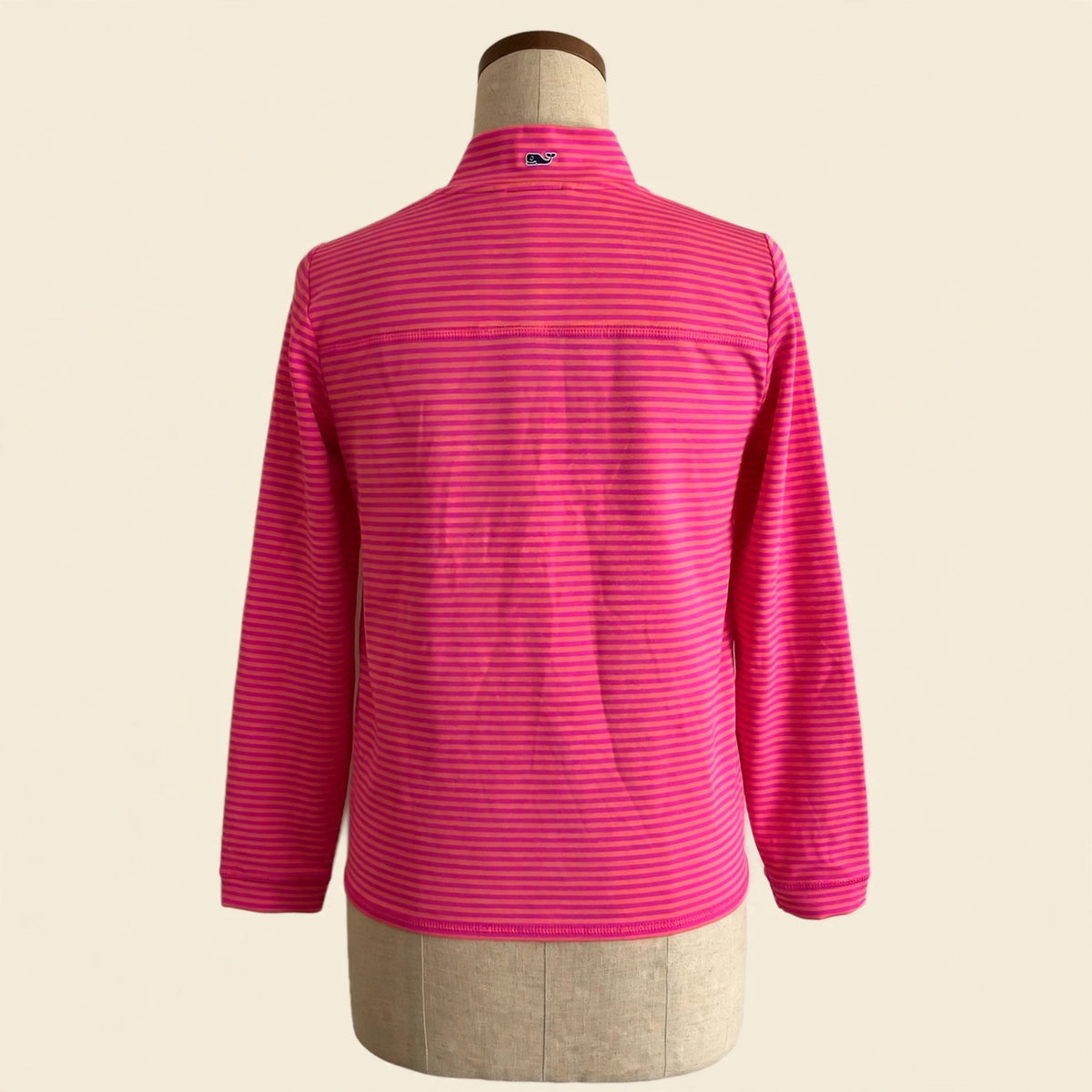 Vineyard Vines Girls Pink Stripe Shep Shirt - Size L (14)