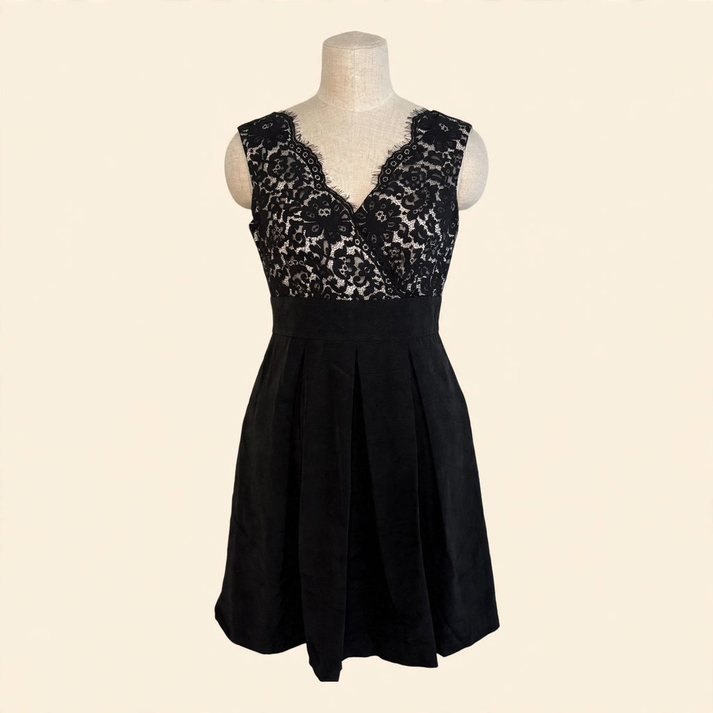White House Black Market Lace Fit & Flare Dress - Size 4