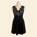 White House Black Market Lace Fit & Flare Dress - Size 4