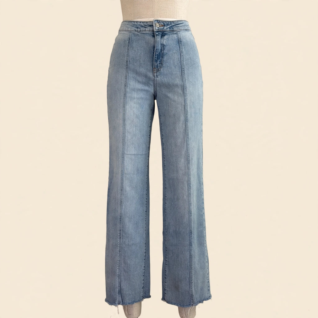 Willow + Root Light Wash High Rise Wide Leg Jeans - Size 26