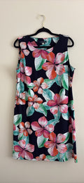 Tommy Hilfiger Navy Tropical Floral Sleeveless Dress - photo 1