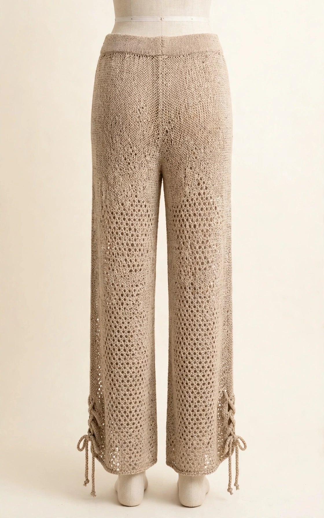 Zara Open-Knit Wide-Leg Pants - Size S (NWT)